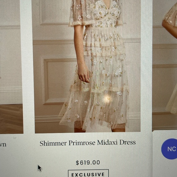 Beautiful Sequin Party Dress by Needle and Thread, New with Tags - Picture 4 of 5